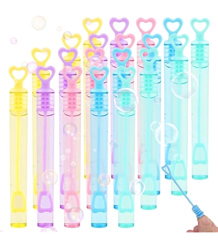 ENCOUN 60Pcs Pompas de Jabon, Pompas de Jabón Niños, 6 Colores Pompas de Jabon, Liquido Pompas de Jabon, Pomperos para Niños, Burbujas de Jabon para Cumpleaños, Piñata Regalo de Fiesta, Bodas
