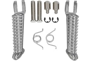 XMT-MOTOR Moto Poggiapiedi Pedane Autista Anteriore Adatto per Yamaha YZF-R1 1998-2020 YZF-R6 1999-2020 YZF-R6S 2003-2009