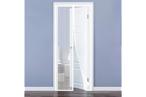 QH-Shop Mosquitera Puertas, Mosquitera Magnética Automático para Puertas Cortina de Sala de Estar la Puerta del Balcón Puerta Corredera de Patio 110 x 220cm