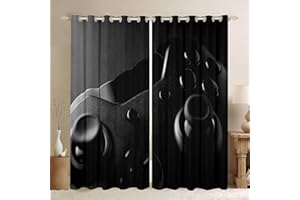 LKCD 2 Stück Verdunkelungsvorhänge, Gamer Lightning Gamepad-Video 150X166Cm Blickdichter Vorhang Mit Ösen, Thermovorhang, Vorhang Mit Ösen, Verdunkelungsvorhänge Für Schlafzimmer, Wohnzimmer