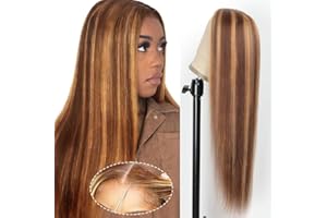 Wear and Go Glueless Human Hair Wig Glueless Real Hair Wig YDDM 5 x 5 HD Lace 50 Inch Blonde Ombre Lace Front Wig Human Hair Wig Glueless Lace Human Hair Wig Human Hair Colored Lace Front Wigs Human