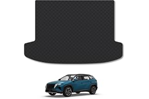 CAR MAT CO Rubber Boot Liner Compatible With Hyundai Tucson (2020+) Tailored Fit Heavy-Duty Premium 3mm Rubber Protector Boot Mat Anti-Slip Durable Waterproof Custom Fit Dog Friendly