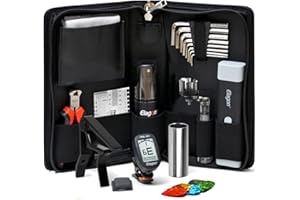 Elagon (ST+5) Care Kit Pro per chitarra + 4 strumenti - Kit di alta qualità, contenente tutti gli strumenti essenziali per chitarra. Per tutte le chitarre. Un bel regalo per tutti i chitarristi!