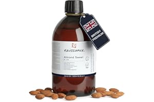 Naissance Naturalny Olej Migdałowy (nr 215) 500 ml – Olej ze Słodkich Migdałów do Pielęgnacji Włosów i Ciała, do Aromaterapii, Olej Bazowy do Olejków do Masażu