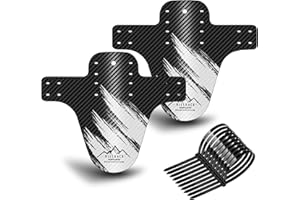 NICEDACK Guardabarros MTB, Guardabarros Bicicleta Montaña, MTB Mudguard Delantero y Trasero Compatible se Adapta a 26" 650B 27,5" 29 Pulgadas de Bici y Bicicleta Fat Mud Guard