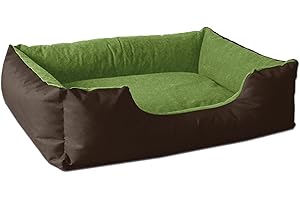BedDog® Lupi Letto per Cane/Gatto Cuccia S Fino a XXXL, 24 Colori a Scelta, Cuscino per Cane, Divano per Cane, Cestino per Cane, Marrone/Verde L
