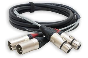 DESIGNACABLE Sommer Mistral 'DURA-CORE' 2 way Balanced XLR Loom (1m)