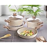 Lavonni 7 Piece Granite Cookware Set