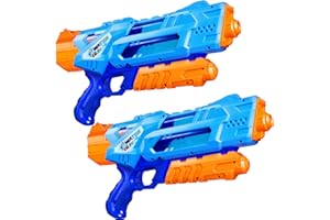 Quanquer Super wasserpistole für Erwachsene Kinder - 2 Pack Super Water Blaster Soaker Squirt Guns 1200 CCM mit ausgezeichneter Reichweite - Ideen Geschenkspielzeug für Sommer Schwimmbad Strand