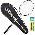 KUMPOO Badminton Racket Professional | Carbon Fiber Badminton Racket Set with Grip&Bag Pro Badminton Racquet Lightweight for Beginner, Intermediate Players Outdoor Games