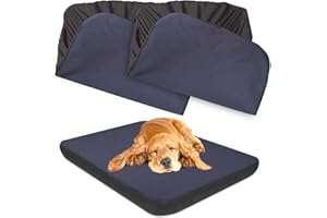 ALWZ-RDY Ersatz-Hundebettbezüge, waschbar, 100% wasserdicht, weich und geräuschlos, 2 Stück, 106,7 x 71,1 cm, Blau