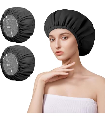 Cuffia a rete per asciugare i capelli ricci | Cuffia regolabile con coulisse | Cuffia per capelli da donna | ad asciugatura rapida per asciugare i capelli ricci