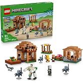 LEGO Minecraft Evoker K&ouml;y Saldırısı 21596 &ndash; 9 Yaş ve &Uuml;zeri &Ccedil;ocuklar i&ccedil;in Demir Golemi, Maceracı Rakun ve &Ouml;l&uuml;ms&uuml;z Koruyucu Dah