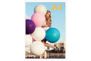 Ditwis Marco A4 Blanco para Documentos, Certificados y Fotos (21x29,7 cm), Marco de Fotos Elegante para Salones, Dormitorios y Oficinas