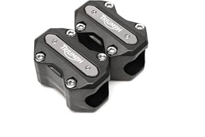 2BIRD Motorcycle Protective Accessories Engine Guard For Triumph Daytona 675 Street Triple R Tiger Explorer 1200 800 XC Motorbike Crash Bar Bumper Protector Decorative Block (Color : Titanium)