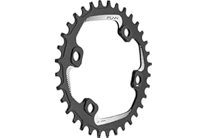 Funn Solo Narrow Wide Chainring for 9 10 11 12 Speed Chain, Fits Asymmetric 96mm BCD Interface Crankset, Single Speed Bike Chain Ring for MTB, BMX Bike, Gravel Bike and Road Bike