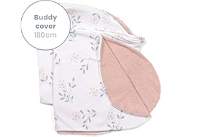 Doomoo – Buddy Cover Federa per cuscino da allattamento 180 cm – Rivestimento di ricambio per i nostri classici cuscini da allattamento – Lavabile e rimovibile per poter utilizzare quotidianamente il