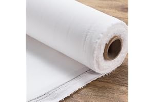 BK BILDERRAHMEN KOLMER Tela su rotolo BK Premium, 100% cotone, 280 g/m², 1,6 x 10 m, pronta da dipingere, con Gesso