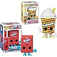 Funko Packet Pop! Figure & Cup Exclusive Character Ad Icons Bundled with 7-11 Slurpee Pina Colada Glitter & Kool Aid Red Pack 2 Items