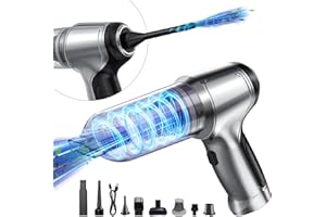 ADSAQOP Aspirateur à Main, 12000PA Aspirateur sans Fil, 3 en 1 Mini Aspirateur Voiture, Aspirateur de Voiture avec Moteur sans Balai Haute Puissance et Type C, Souffleur Air Comprimé