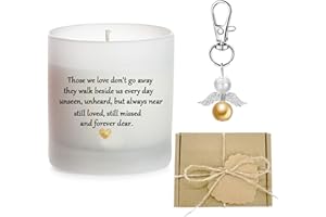 MKISHINE Sympathy Gifts for Loss of Loved One Dad Mom Husband Sister Friend Son Child Dog, Bereavement Gifts, Thinking of You, Get Well Soon, Grief Gift, Cheer Up, Comfort Condolence Candle, Remembrance Angel