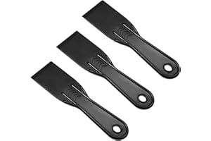 Bewudy Plastikowy nóż do szpachli, 5 cm, elastyczny plastikowy skrobak do farby, szpachlówka, do klejenia, płyt kartonowo-gipsowych, malowania, drapania ścian, czarny