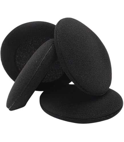 Cuscinetti Spugna Per Auricolari - 4 Pezzi Nero, Diametro 3cm, Alta Densità - Foto 6
