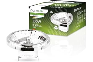 LUMILED LED AR111 AC/DC 12V 15W 4000K G53 SREBR