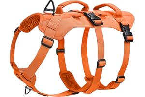 OneTigris T-BONE taktyczna uprząż dla psa, regulowana, zapobiegająca pękaniu, polowanie, wędrówki, trening, spacery, aktywności na świeżym powietrzu