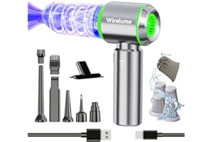 Wirelume aspirateur à Main sans Fil pour Voiture Puissant Aspiration cyclonique de 25 000 Pa Moteur sans balais Portable Rechargeable léger pour Poils d'animaux véhicule Maison