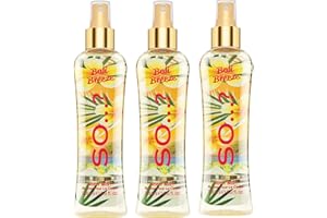 SO...? So…? Summer Escapes Womens Bali Breeze Body Mist Fragrance Spray 200ml Bundle (Pack of 3)