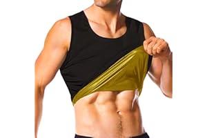 Everfion Sauna Vest for Men Waist Trainer,Sleeveless Sauna Suit Weight Loss,Sauna Shirt Compression Tank Top
