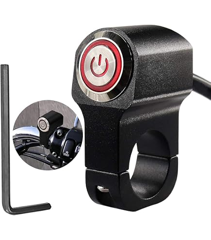 Interruttore Manubrio Moto Fydun 3 Velocità 22mm | Universale Per Moto, Scooter, Bici Elettrica, ATV - Pulsante On/Off Impermeabile