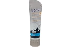 Bama Schuhcreme mit Carnaubawachs für optimale Pflege - für Glattleder, genarbtes Leder und TEX-Materialien, mit praktischem Schwammaufträger, 75ml