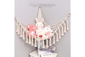 JIAMIAN Jouet Hamac, Hamac de Rangement Pour Jouets, Hamac Jouet de Rangement Filet, Jouet Animal en Peluche Hamac, pour les Jouets de Stockage