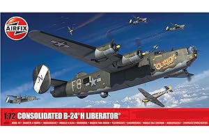 Airfix Model Set - A09010 Consolidated B-24H Liberator Model Building Kit - Maquettes d'Avion en Plastique pour Adultes et enfants de 8 Ans et Plus,- Modèle à L'Échelle 1:72