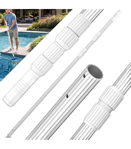 Pulitore di fondo aspiratore aspira fango piscina spazzola tubo asta telescopica