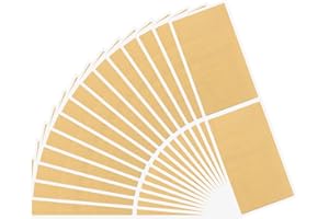 VIN BEAUTY 100 Pieces 50 x 70 mm Scratch Off Sticker Sheets, Make Your Own Scratch Cards, DIY Scratch Labels, Self Adhesive Scratch Off Label (Gold)