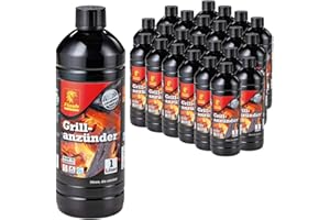 KIOTEET Flash Accendifuoco Accendi Liquido per Fuoco BBQ Barbecue Selezione Inodore, Numero:24 L