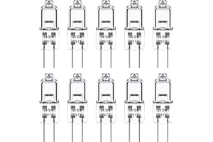 Techgomade Halogenlampen, Dimmbare G4 Halogenlampen, 10W Halogen-Stiftsockellampen, 3000K Warmweiß, 150LM, 12V, Kapsel Lampe für Innenbeleuchtung, Schlafzimmer, Kocher, Signallampe, 10 Stück