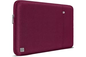 DOMISO Funda para Portatil Ordenador 15.6 Pulgadas,MacBook Pro M4 M3 M2 2025/Pro MAX,Protección Bolsa para 15-16 Pulgadas Lenovo,HP,DELL,ASUS Chromebook,Laptop PC Case Sleeve,Vino Rojo