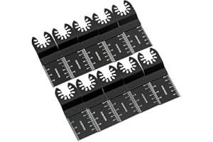 MIULINE 50PCS Multi Tool Blades Wood and Metal Carbon Steel Oscillating Tool Blades Set for Dremel Fein Multimaster Bosch Mix Makita