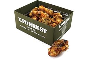T. FORREST T Forrest Mini Roasted Beef Bones Dog Treat - 100% Natural, Grain-Free, Additive-Free Chew for Dental Health - 15 Pack for Small and Large Dogs