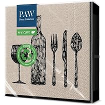 Serviettes En Papier 3 Plis Motif Campagne Italienne - Lot De 20 - 33x33 Cm