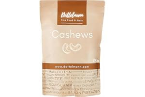 ‎DATTELMANN FINE FOOD & MORE Cashewbruch 1kg – 100% Naturbelassen & Vegan – Zum Backen, Kochen & Snacken | DATTELMANN®