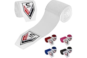 SAWANS Boxen Handbandagen Kampfsport Bandagen Innenhandschuhe Schlagen MMA 2,5 3,5 4,5 Meter Handgelenkstützgurte Elastische Trainingstasche Kampfsport unter den Handknöcheln Schutzhandschuhe