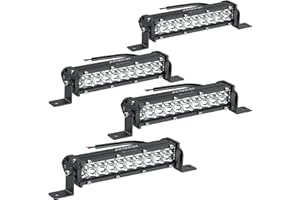 ‎AUTOUTLET AUTOUTLET 24 LED Zusatzscheinwerfer 72W 4800LM Auto Scheinwerfer Offroad Spotlight DC 10-30V 6500K IP67 Wasserdicht Arbeitslicht für SUV Truck Traktor LKW Bagger usw(4 Stück)