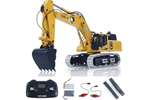 TOUCAN RC HOBBY 1/50 RC Digger PC520, Electric Hoist, Radio Control, Digger, Technical Vehicle, Metal Chains, Lights, Sound, Small Toy Collection