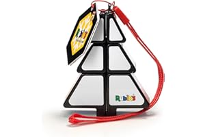 Rubik's Würfel Weihnachtsbaum – Puzzlespiel für Erwachsene und Kinder Mini-Puzzle Schlüsselanhänger Tannenbaum Format 1 x 2 x 3 Thema Weihnachten – Dekoration Weihnachtsbaum – Problemlösung
