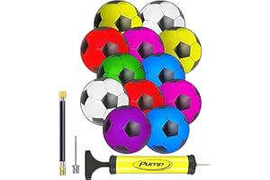 lumous rola Plastic Football (Deflated) 8.5" PVC Ball Adjustable Inflatable Lightweight Ball for Indoor Outdoor Play Beach, Home, Birthday, School